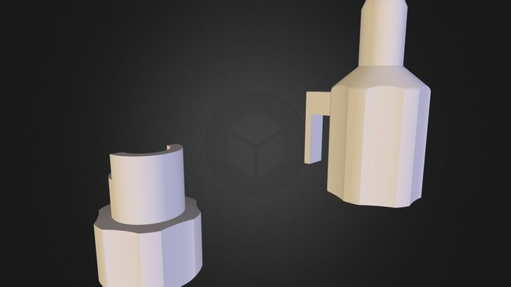 Hose Coupling From A Filter For Aquarium 3D Model