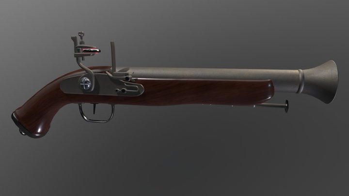 Flintlockgun_2 3D Model