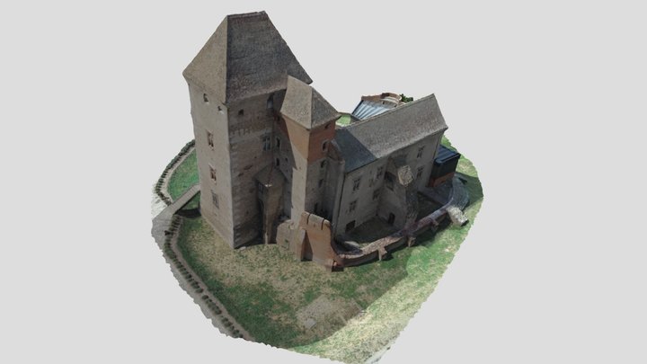 Castle of Simontornya - Hungary 3D Model