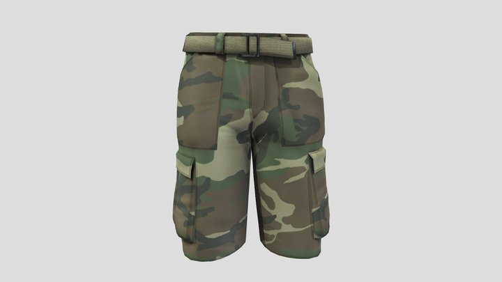 Men's Cargo Shorts 3D Model