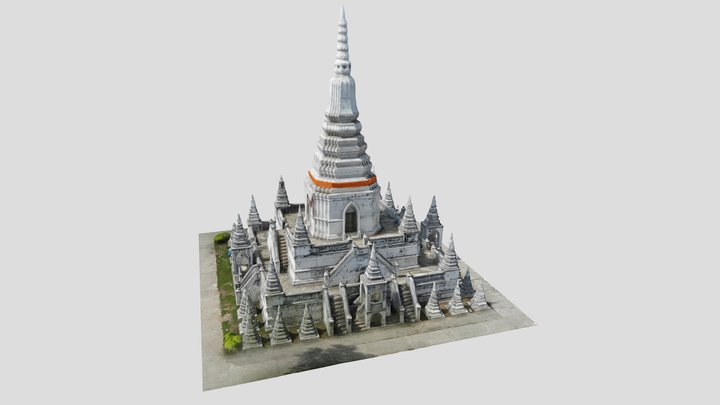 เจดีย์จุฬามณีย์ (Chulamanee Pagoda;Thailand) 3D Model