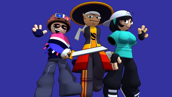 Stylish Gods (Dave and Bambi: Popcorn Edition) 3D Model