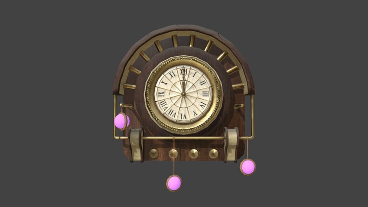 Victorian Fantasy Clock 3D Model