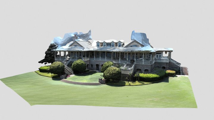 Building Rear Porch Model 3D Model