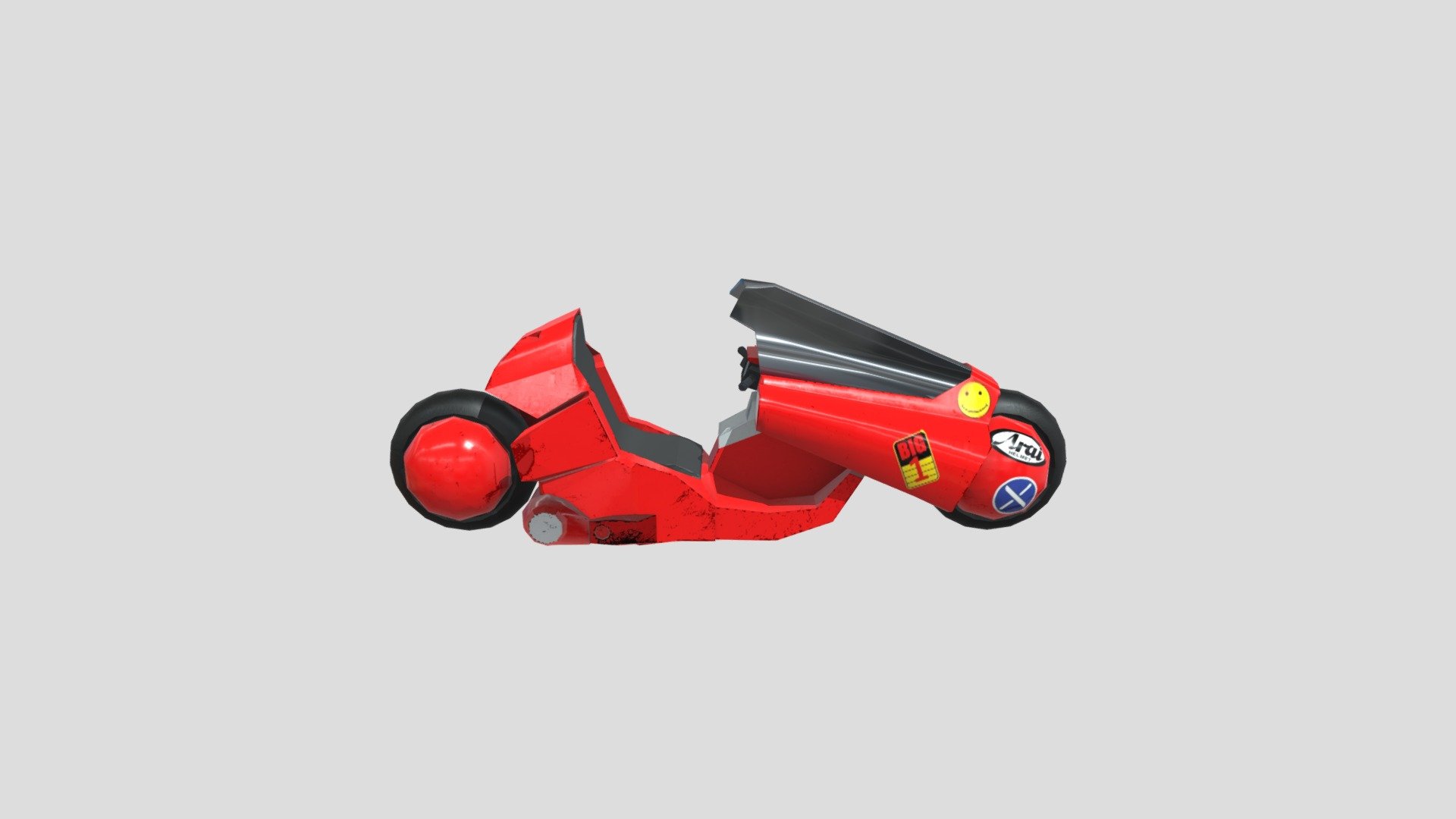 Akira Bike 3D model by Devin Loken (DevinLoken) [4ab1609] Sketchfab