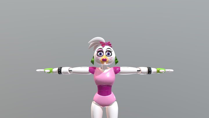 Glamrock Chica 3D Model