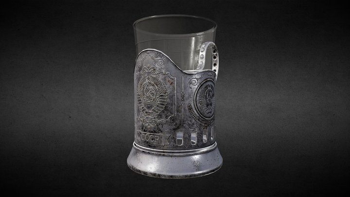 [Free] Cup holder, USSR 3D Model