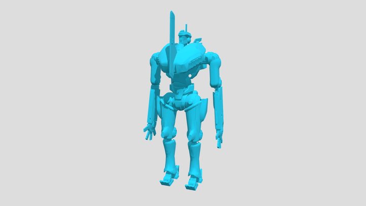 Low poly Romeo blue model 3D Model