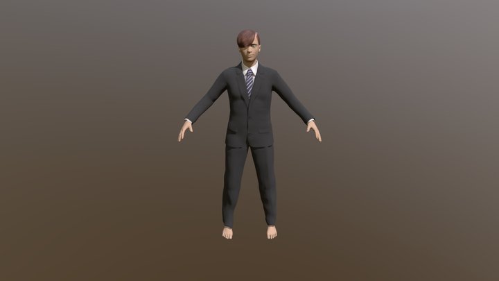 Business Man Model | Rigged | Free 3D Model