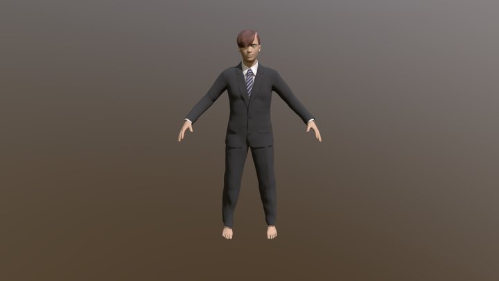 Business Man Model | Rigged | Free 3D Model
