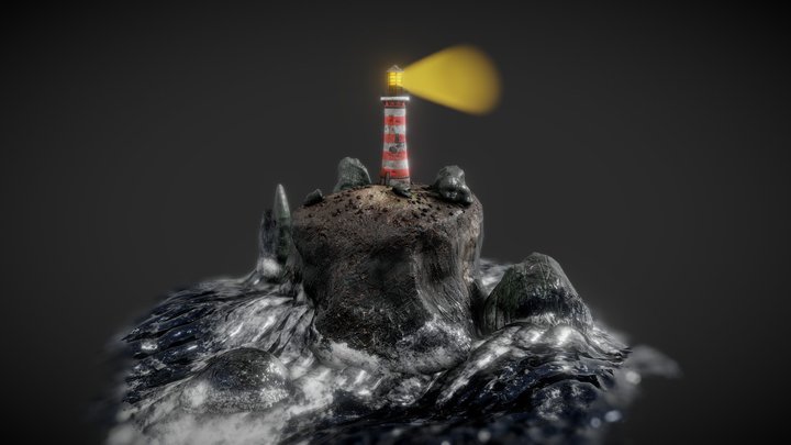 An Old Lighthouse 3D Model