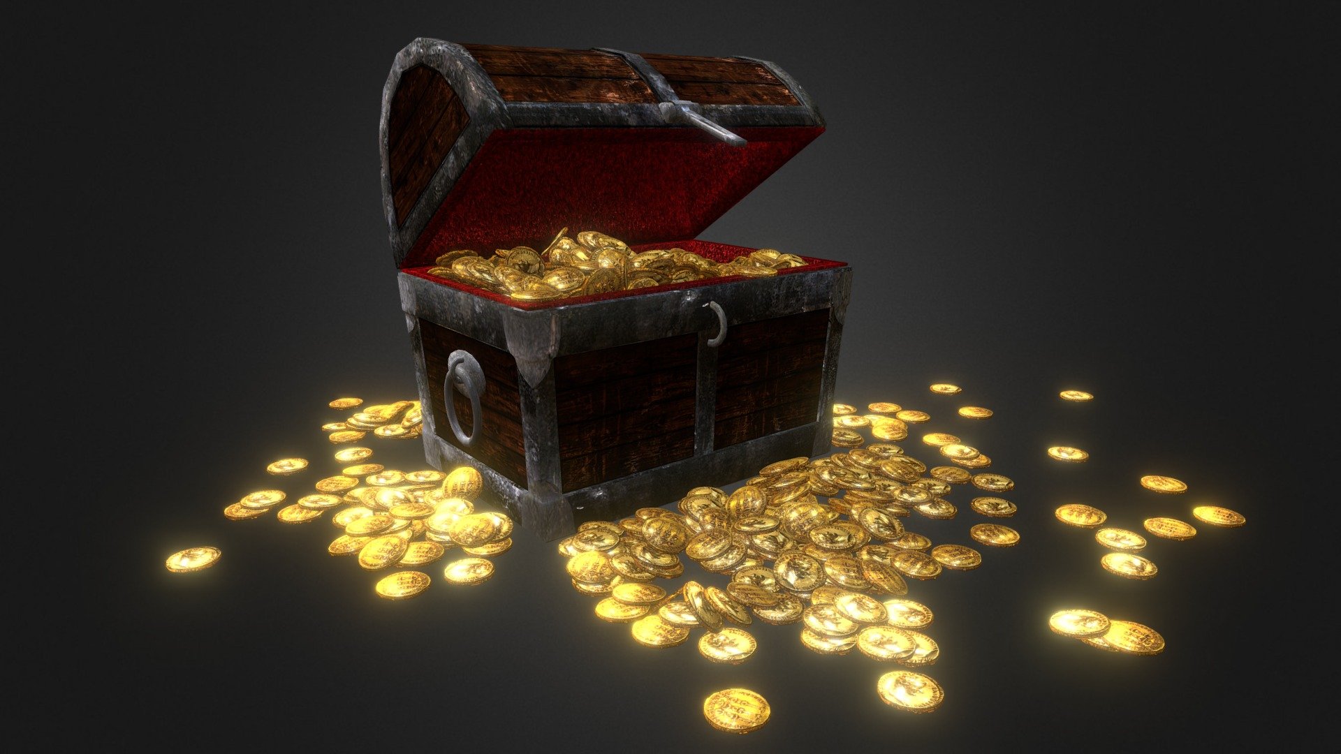 Chest 3 Animation With Coin