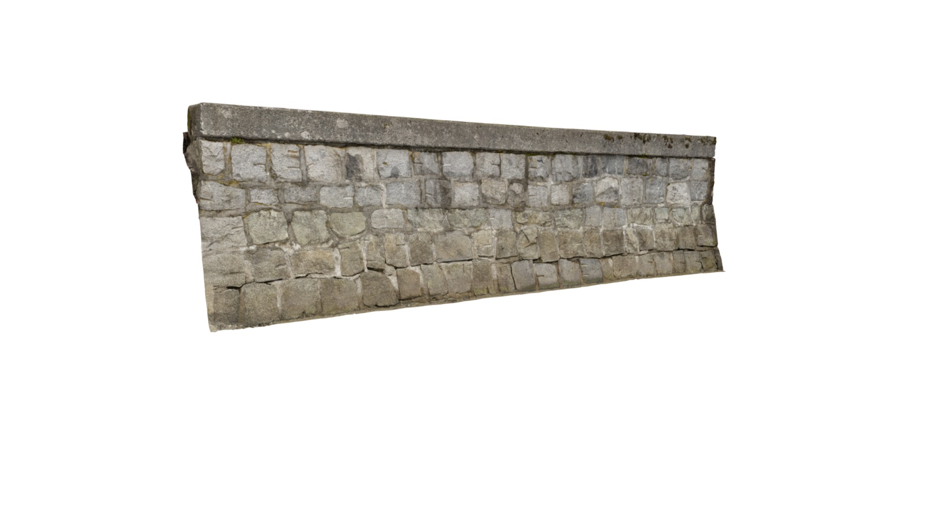 3D model Seawall - This is a 3D model of the Seawall. The 3D model is about a stone wall with a stone arch.