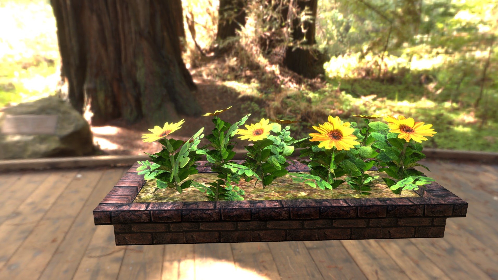 potted flowers