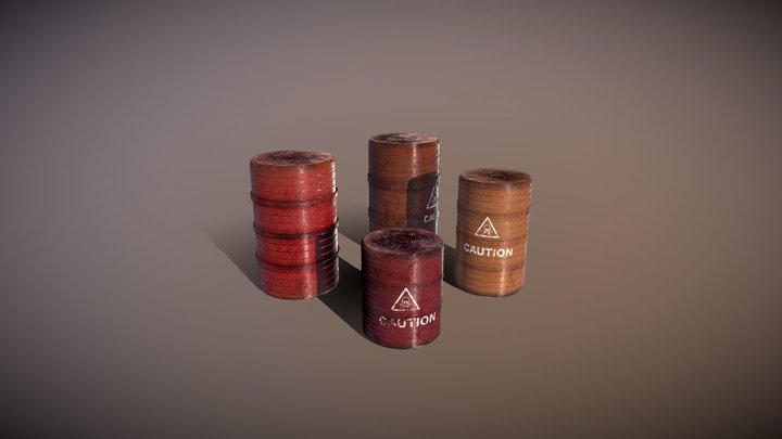 Barrels 3D Model