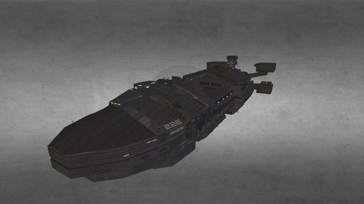 Starship trooper-corvette-vercingetorix- 3D Model