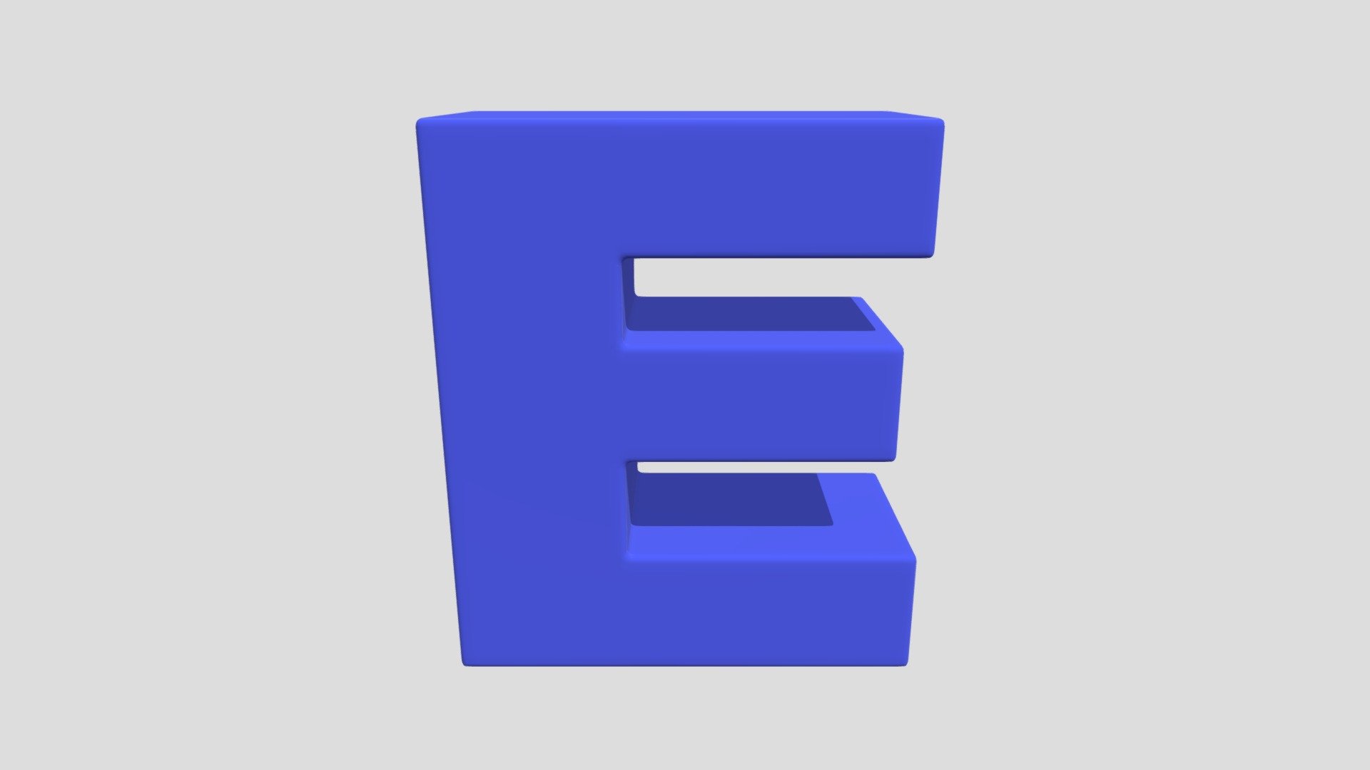 E Letter - Download Free 3D model by andre.arancibia [4abd825] - Sketchfab