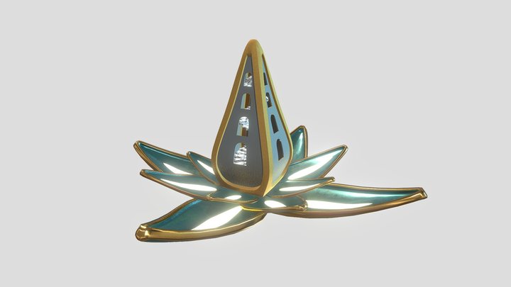 Metal Flower 3D Model