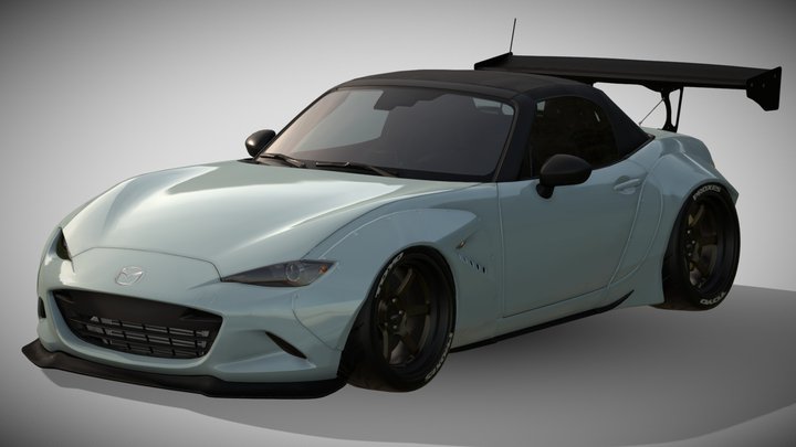 2015 Pandem V1 Mazda ND MX-5 Miata with GT Wing
