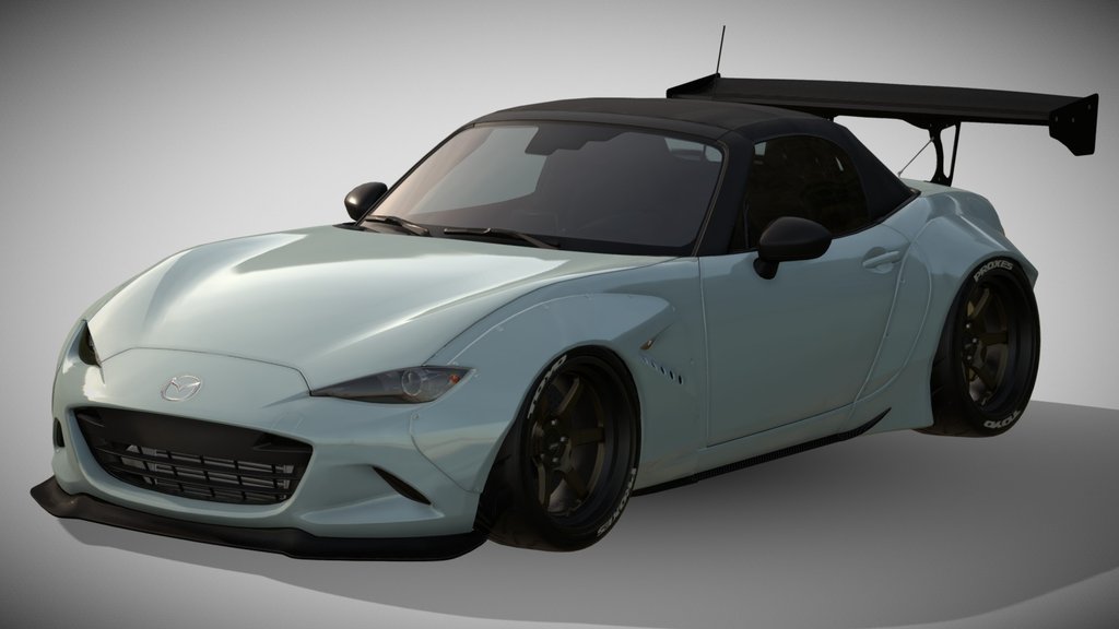 2015 Pandem V1 Mazda ND MX-5 Miata with GT Wing