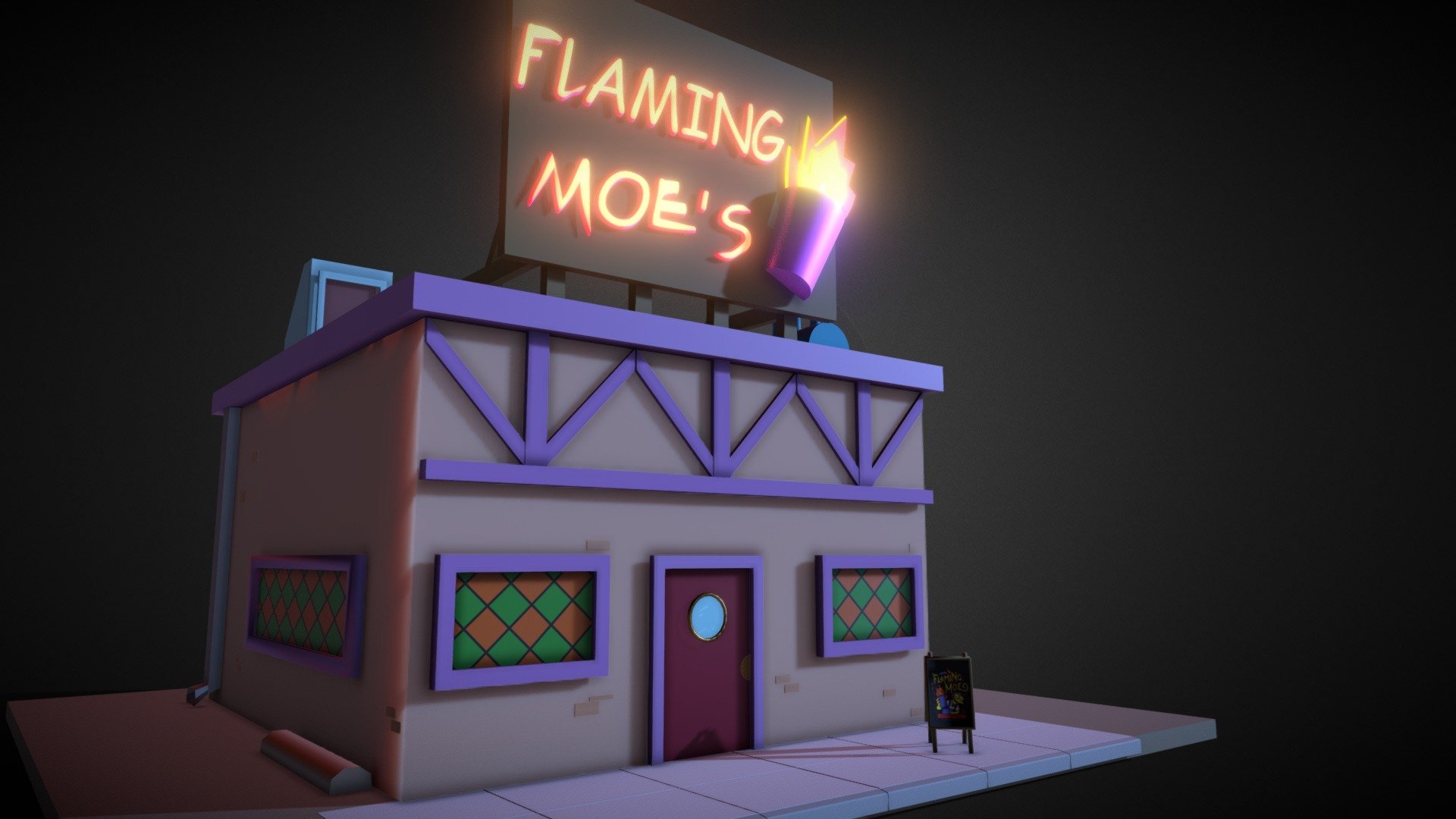 Moe's Tavern - 3D model by jworthy (@jworthy) [4abf2ff]