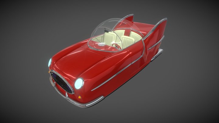 Futurama - Amy's Betaromeo Hovercar 3D Model