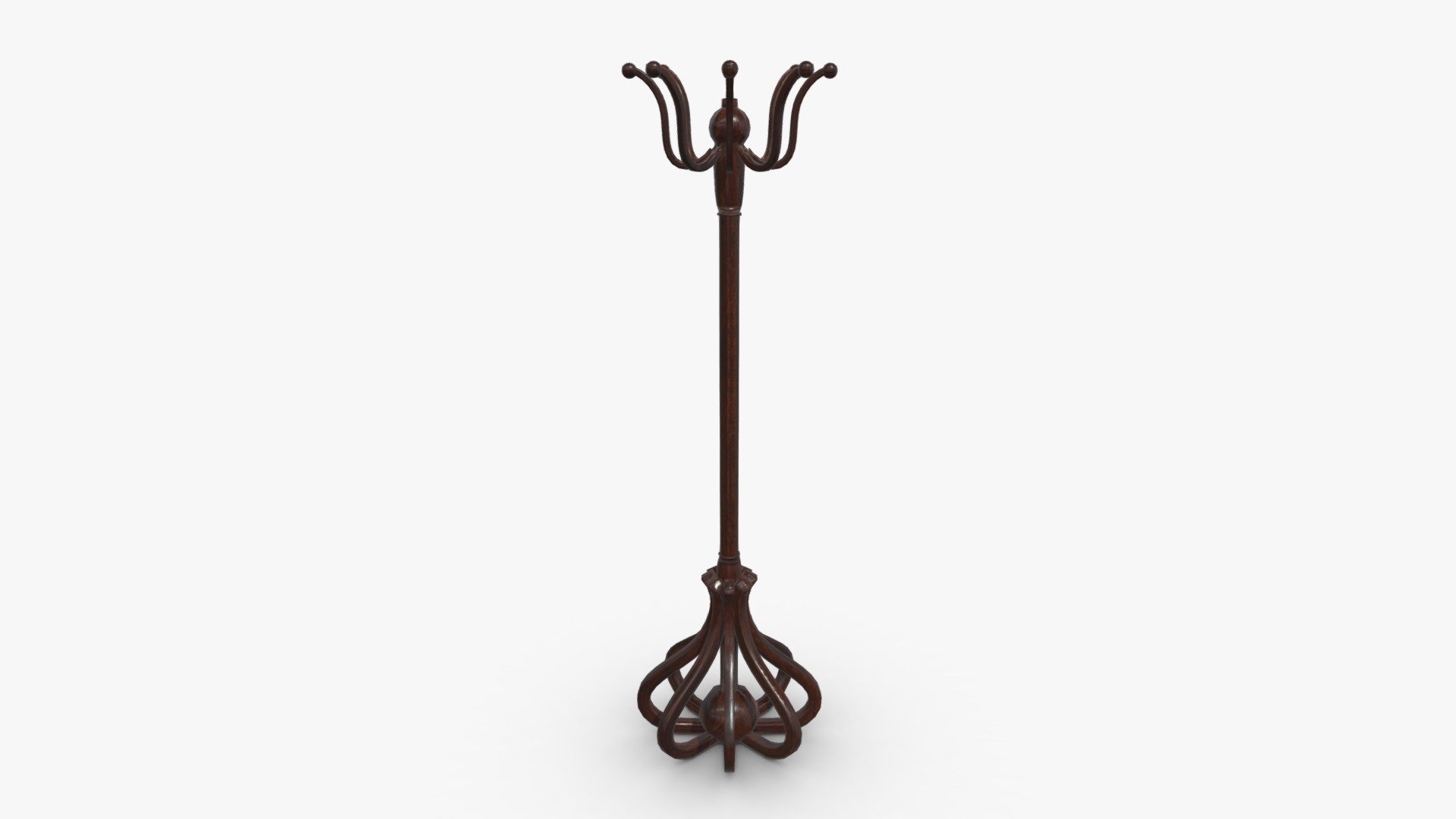 Antique Coat and Hat Rack - Buy Royalty Free 3D model by SM5 by ...