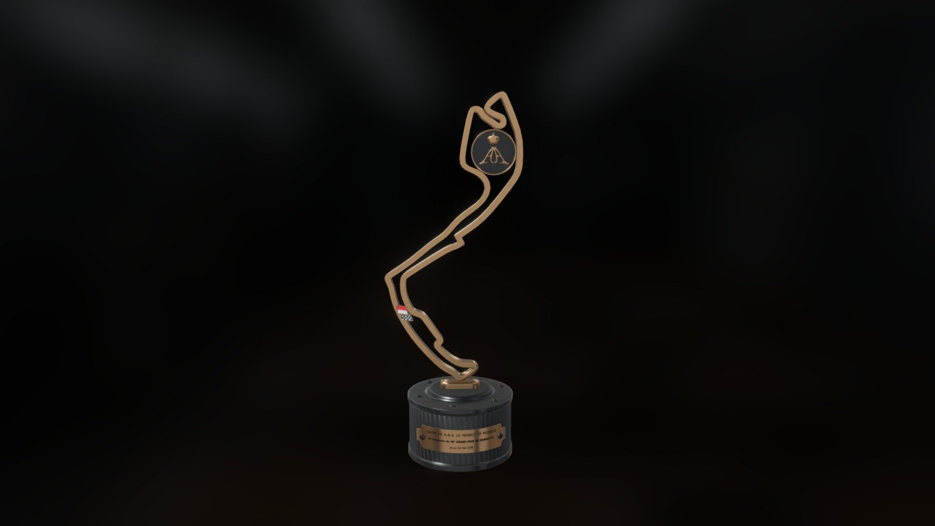 Monaco Grand Prix Trophy - Digital 3D : r/formula1