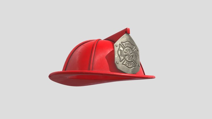 Firefighter helmet 3D Model