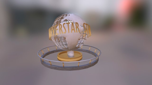 Universtar Studio Globe 3D Model