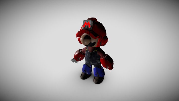 Metal Mario 3D Model