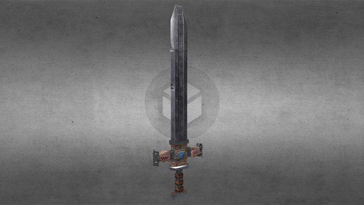 Medieval Sword Common 3D Model