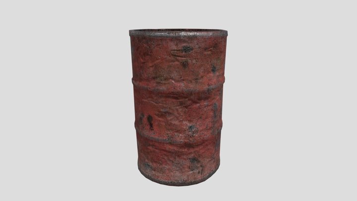 Rusty Barrel 3D Model