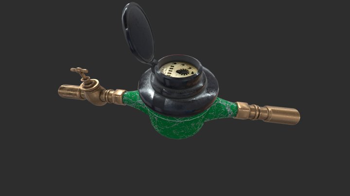 Water meter 3D Model