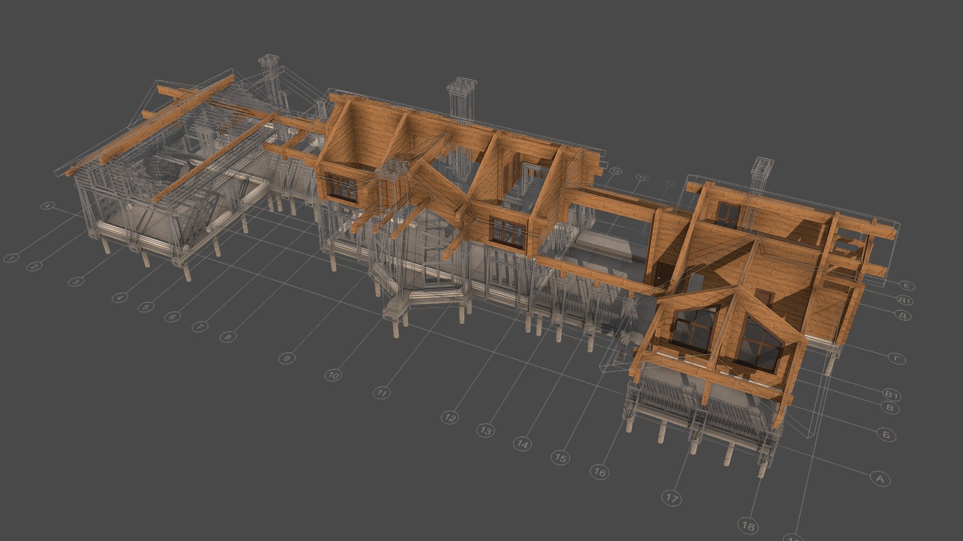 Комплекс 5 0 (Южные дачи) - 3D model by lab-arch [4ac968f] - Sketchfab