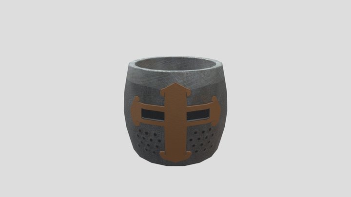 Medieval Helmet Mug 3D Model