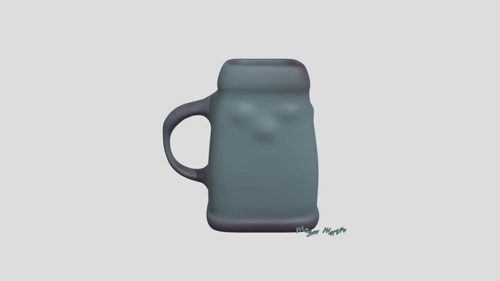 Mug and Logo 3D Model