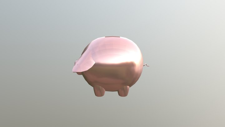 metal piggy bank 3D Model
