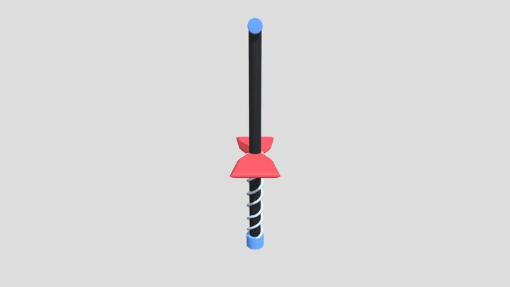 PoGo Stick 3D Model