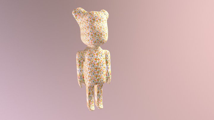 Bear_flower 3D Model