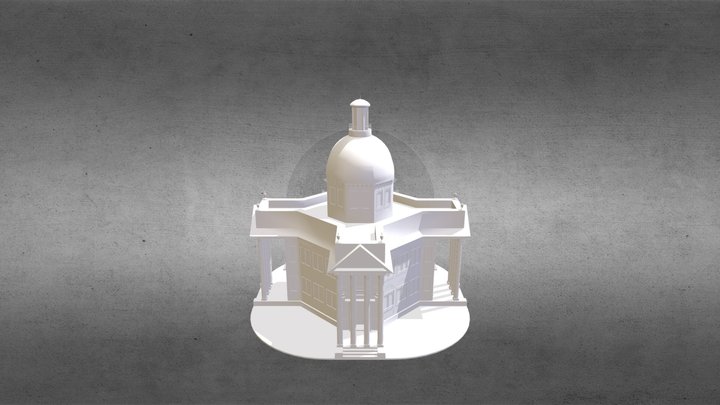 Southern Miss Administration Building 3D Model