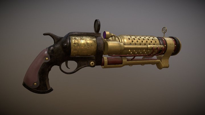 Steampunk Weapon 3D Model