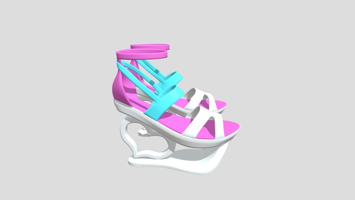 Hurtownia wysokiej jakosci obuwia damskiego 3D Model
