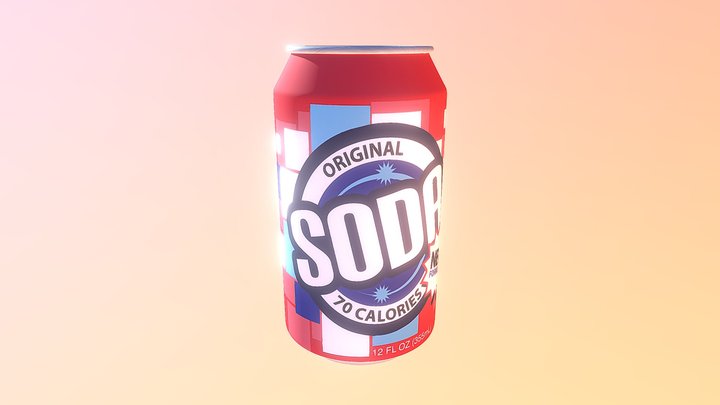 (High Poly) Soda Can 3D Model