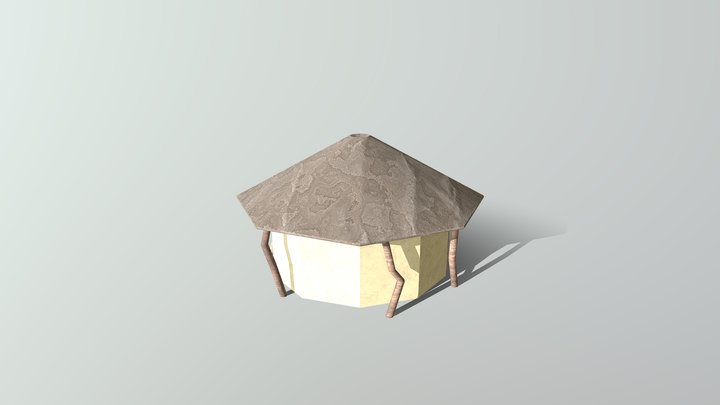 Mudhut 3D Model