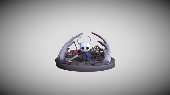 HollowKnight Figure (For 3D Printing) 3D Model