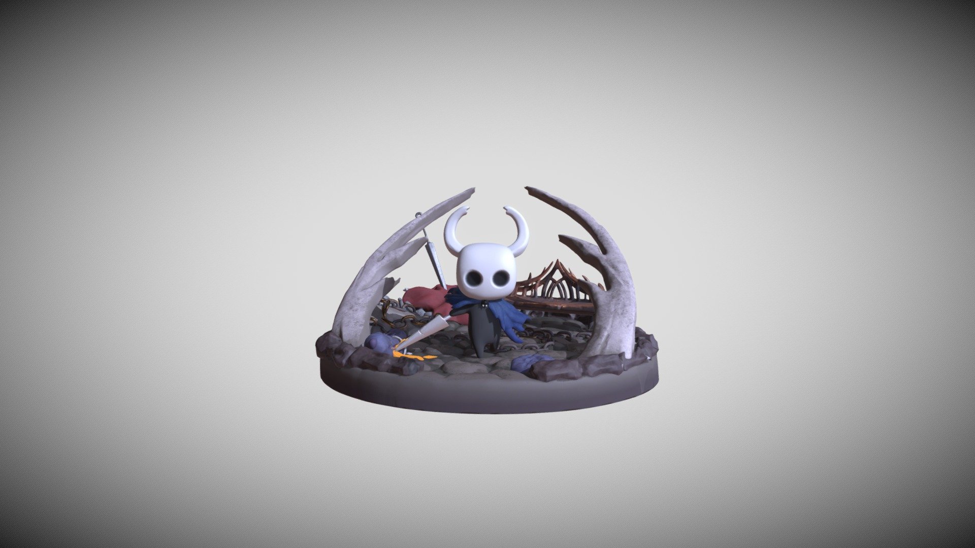 HollowKnight Figure (For 3D Printing)