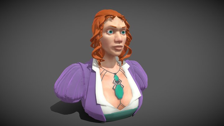Dara Bust Profile 3D Model