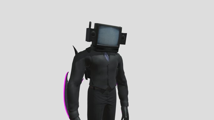 Elite Tv Man 3D Model