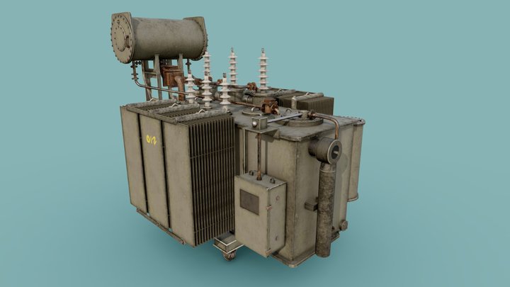 Old non-working transformer 3D Model